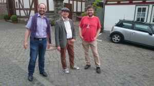 Manfred Sailer, David Lahm, and Gert Webelhuth in Braunfels, June 13, 2015.